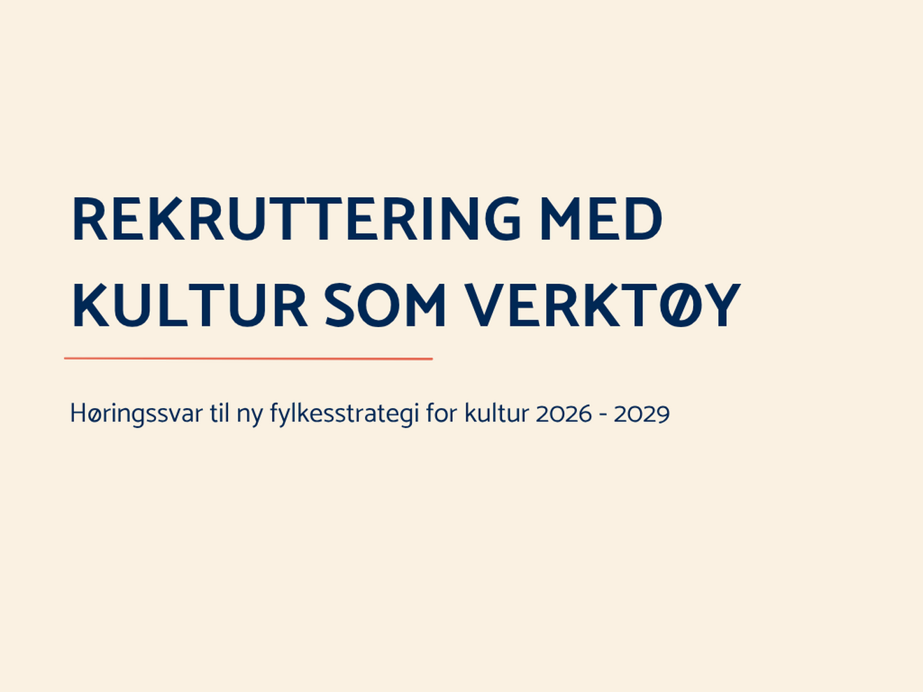 Høringssvar ny fylkesstrategi