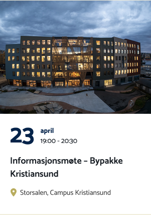 Arranementet informasjonsmøte om bypakke Kristiansund